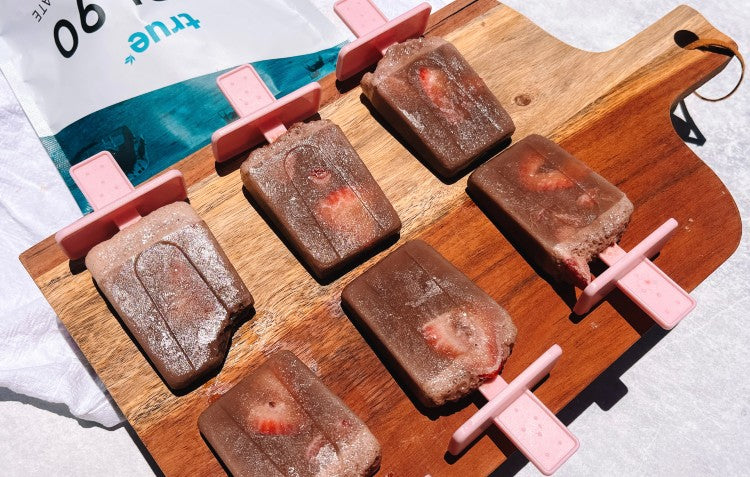 Chocolate & Strawberry Popsicles